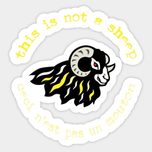 This is not a sheep Sticker